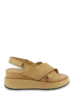 Mjus Sandales Compensées Femme Bristol Avena Caramel