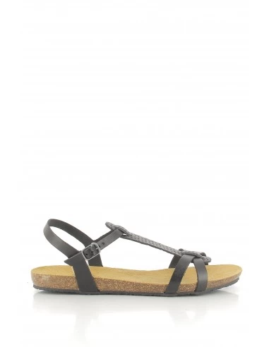 Plakton Sandales Femme Mam Coco Cuir Noir – Image 4