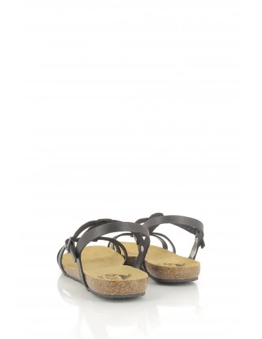 Plakton Sandales Femme Mam Coco Cuir Noir – Image 5