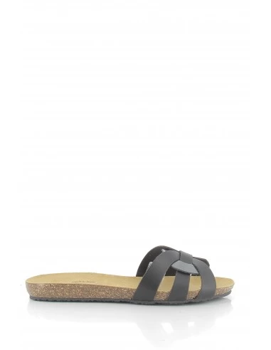 Plakton Mules Femme Mam Atlas Cuir Noir – Image 4