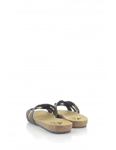 Plakton Mules Femme Mam Atlas Cuir Noir – Image 5