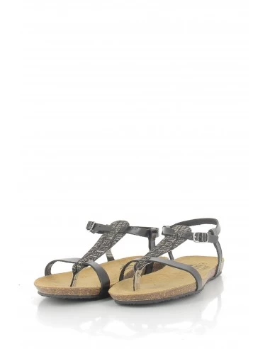 Plakton Sandales Femme Mam Zouk Cuir Noir – Image 3