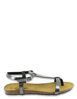 Plakton Sandales Femme Mam Zouk Cuir Noir