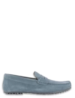 Hylton Mocassin Homme 80743-08 Daim Bleu
