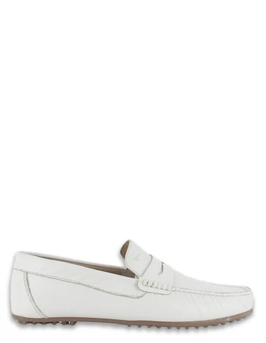 Hylton Mocassin Homme 82985-05 Daim Blanc