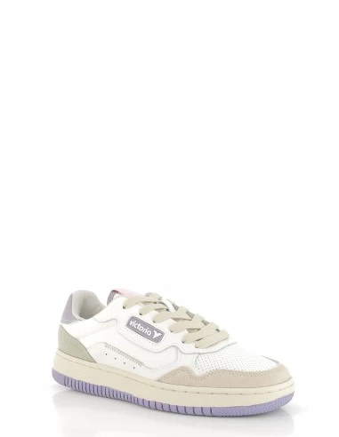 Victoria Baskets De Ville Femme - Blanc/Violet – Image 3