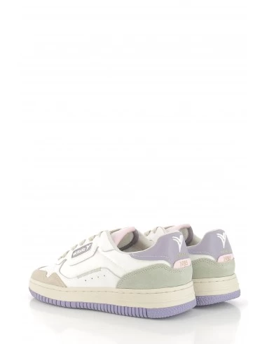 Victoria Baskets De Ville Femme - Blanc/Violet – Image 4