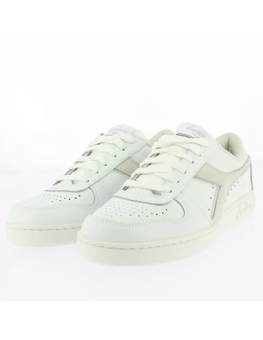 Diadora Sneakers Femme Magic Basket Cuir Blanc – Image 2