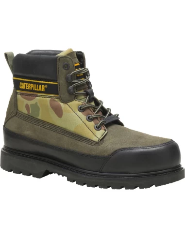 Caterpillar Bottines Homme Utha Cuir Kaki – Image 2