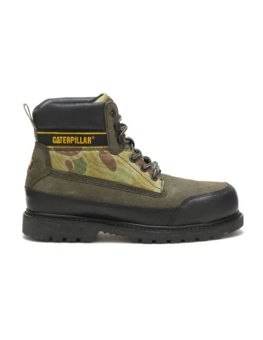 Caterpillar Bottines Homme Utha Cuir Kaki – Image 4