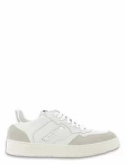 Valentino Baskets De Ville Homme Apollo Cuir Blanc/beige