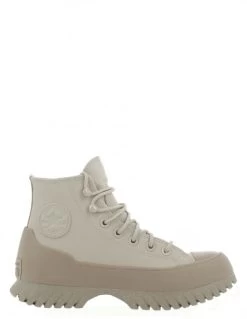 Converse Sneakers Compensées Montantes Femme Ctas Lugged 2.0 Cc Hi Papyrus Cuir Beige/taupe