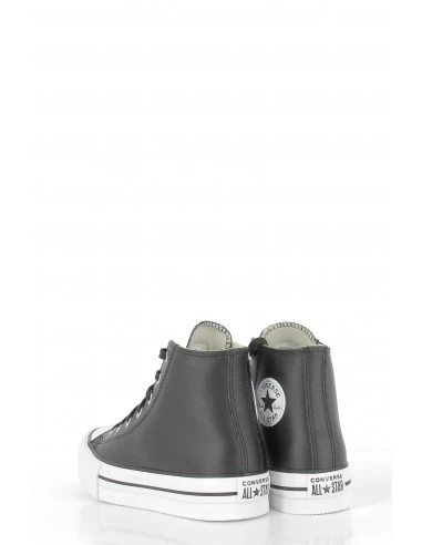 Converse Sneakers Compensées Montantes Enfant Ctas Lift Eva Leather Cuir Noir – Image 3
