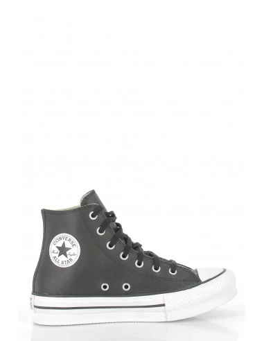 Converse Sneakers Compensées Montantes Enfant Ctas Lift Eva Leather Cuir Noir – Image 4