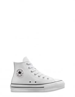 Converse Sneakers Montantes Compensées Enfant Ctas Eva Lift Hi Cuir Blanc