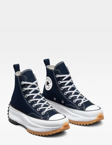 Converse Sneakers Compensées Montantes Femme Run Star Hike Hi Obsidian Bleu – Image 2