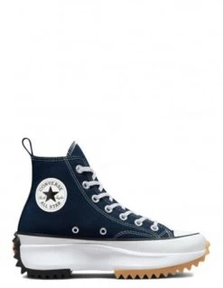 Converse Sneakers Compensées Montantes Femme Run Star Hike Hi Obsidian Bleu