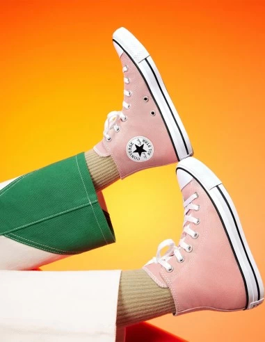 Converse Sneakers Montantes Femme Ctas Hi Rose – Image 5