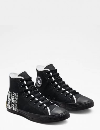 Converse Sneakers Montantes Homme Ctas Hi Noir Blanc – Image 3