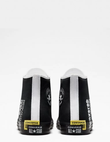 Converse Sneakers Montantes Homme Ctas Hi Noir Blanc – Image 5
