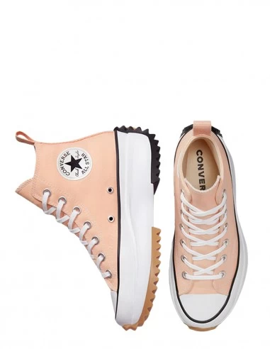 Converse Sneakers Compensées Femme Run Star Hike Hi Rose-Saumon – Image 2