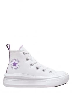 Converse Sneakers Compensées Montantes Enfant Ctas Move Hi Blanc Violet