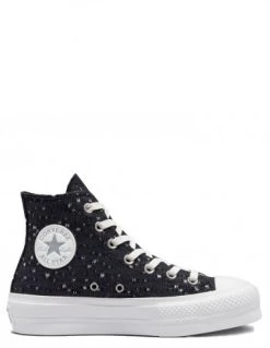 Converse Sneakers Compensées Montantes Femme Ctas Lift Hi Denim