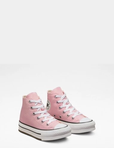 Converse Sneakers Compensées Montantes Enfant Ctas Eva Lift Hi Rose – Image 3
