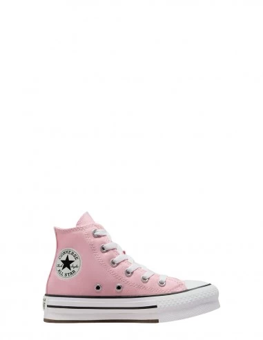 Converse Sneakers Compensées Montantes Enfant Ctas Eva Lift Hi Rose