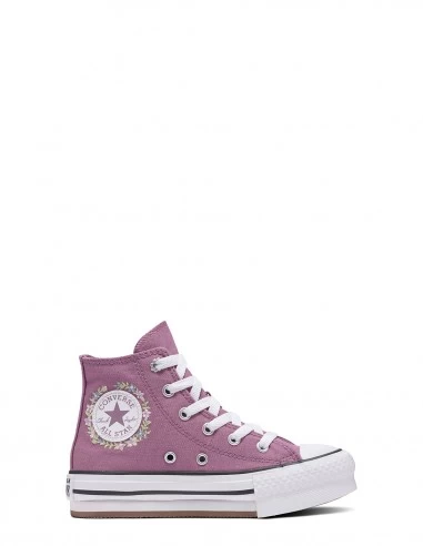 Converse Sneakers Montantes Compensées Enfant Ctas Eva Lift Hi Dreamy Rose