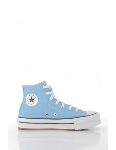 Converse Sneakers Montantes Femme Ctas Eva Lift Hi Lt. Blue/white/black – Image 4