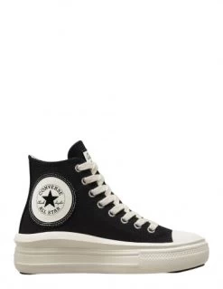 Converse Sneakers Compensées Montantes Femme Ctas Move Hi Noir Blanc