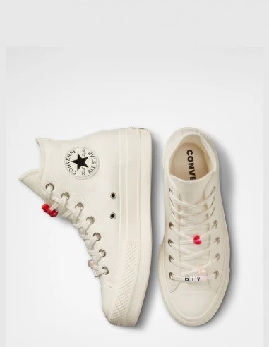 Converse Sneakers Compensées Femme Ctas Lift Hi Blanc – Image 2