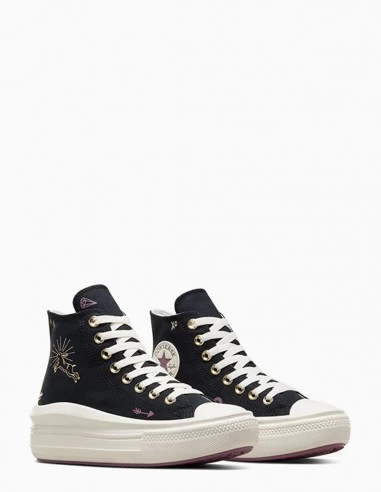 Converse Sneakers Compensée Ctas Move Hi Black/dreamy Dahlia – Image 3