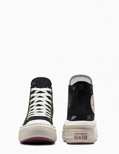 Converse Sneakers Compensée Ctas Move Hi Black/dreamy Dahlia – Image 5