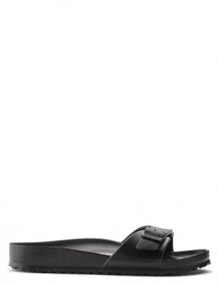 Birkenstock Claquettes Femme Madrid Eva Caoutchouc Noir