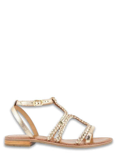 Les Tropéziennes Par M Belarbi Les Tropeziennes Par M.Belarbi Sandales Femme Bongo Cuir Or