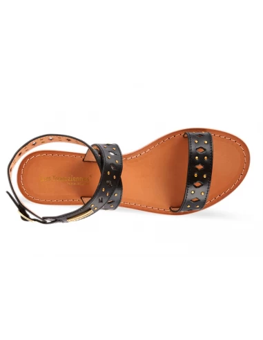 Les Tropéziennes Par M Belarbi Les Tropeziennes Par M.Belarbi Sandales Femme Harnya Cuir Noir – Image 3