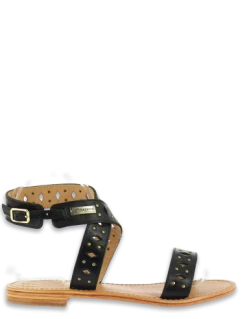 Les Tropéziennes Par M Belarbi Les Tropeziennes Par M.Belarbi Sandales Femme Harnya Cuir Noir