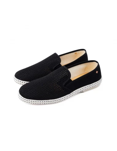 Rivieras Espadrilles Homme Classic Canvas & Mesh Noir – Image 2