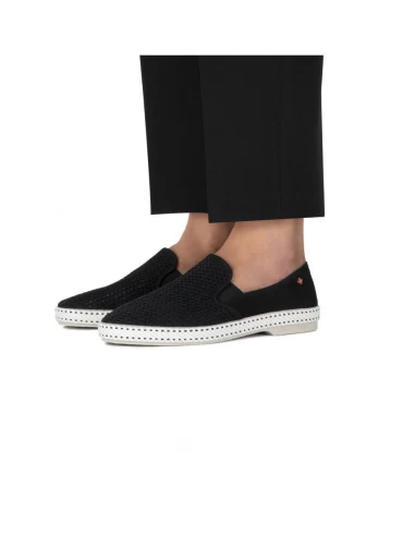 Rivieras Espadrilles Homme Classic Canvas & Mesh Noir – Image 5