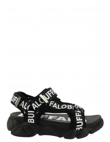 Buffalo Sandales Compensées Femme Cld Tec Noir