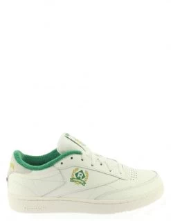 Reebok Sneakers Homme Club C 85 Cuir Blanc/vert