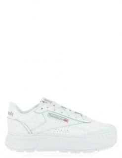 Reebok Sneakers Compensées Femme Club C Double Geo Cuir Blanc