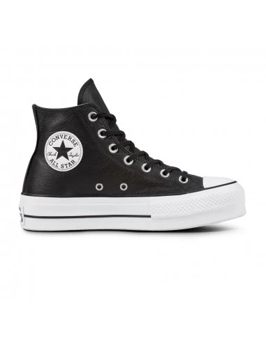 Converse Sneakers Compensées Montantes Femme Chuck Taylor Lift Clean Hi Noir – Image 3