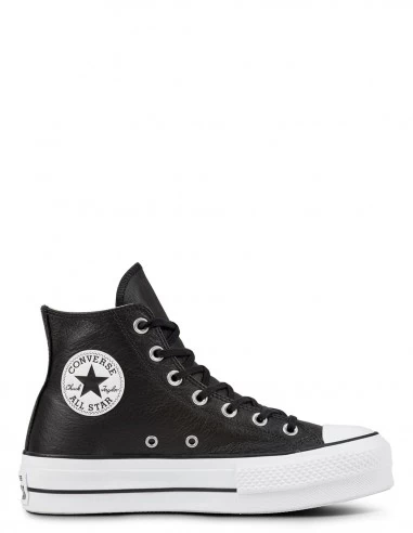 Converse Sneakers Compensées Montantes Femme Chuck Taylor Lift Clean Hi Noir