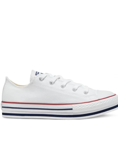 Converse Sneakers Compensées Basses Enfant Ctas Platform Eva Ox Blanc – Image 3