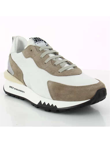 Semerdjian Baskets De Ville Homme Diego 7778 Blanc/marron – Image 3