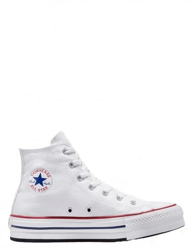Converse Sneakers Compensées Montantes Femme Eva Lift Hi Blanc