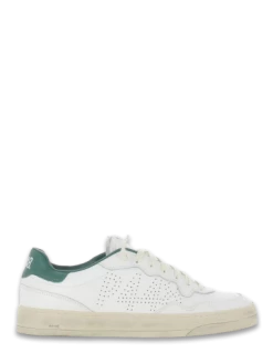 P448 Baskets De Ville F23bali-m-whi/wood Blanc/vert